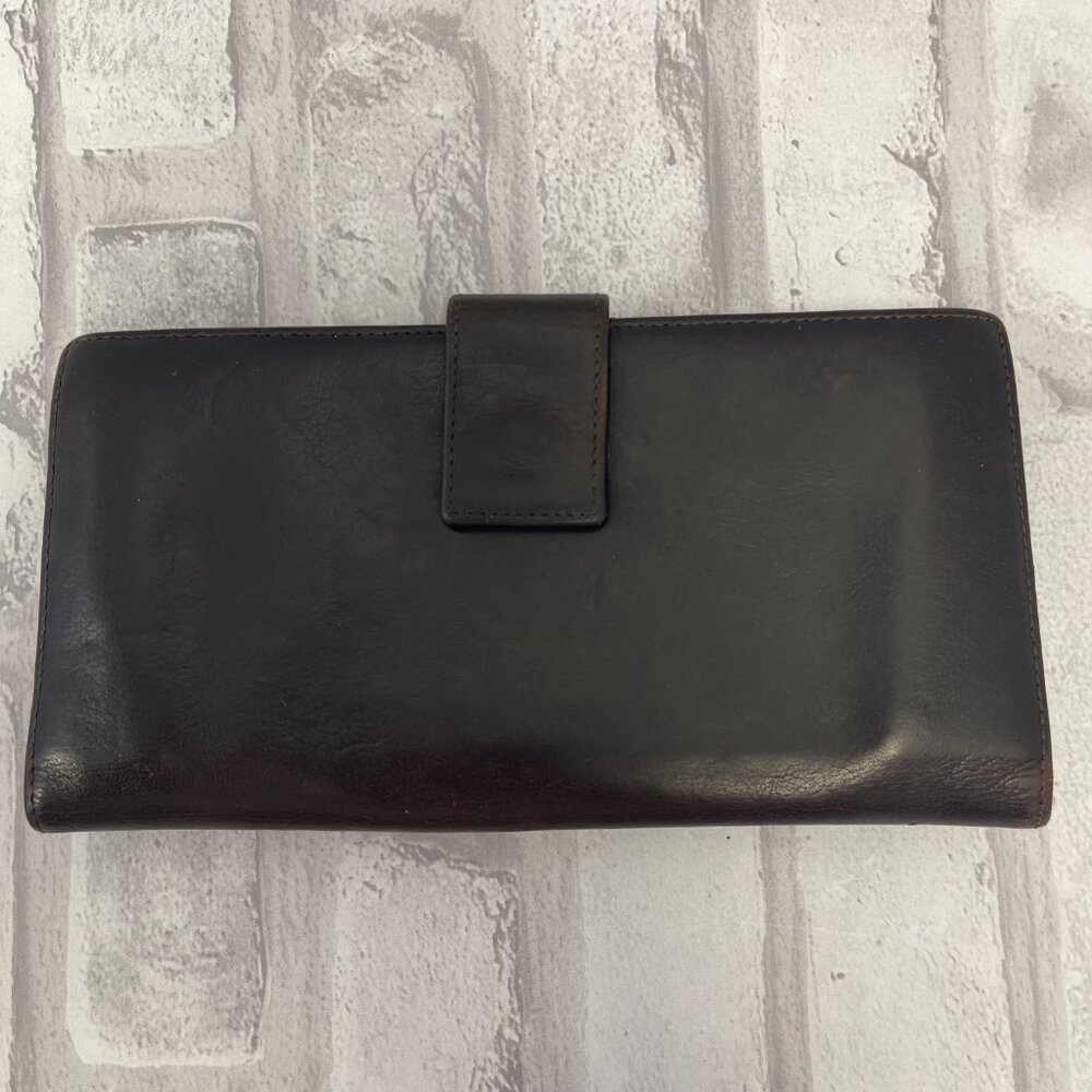 Yves Saint Laurent Vintage Muse Long Wallet in Black Calfskin Leather - Preowned - Picture 3 of 11